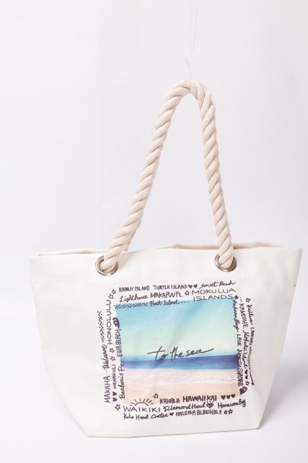 Canvas beach bag