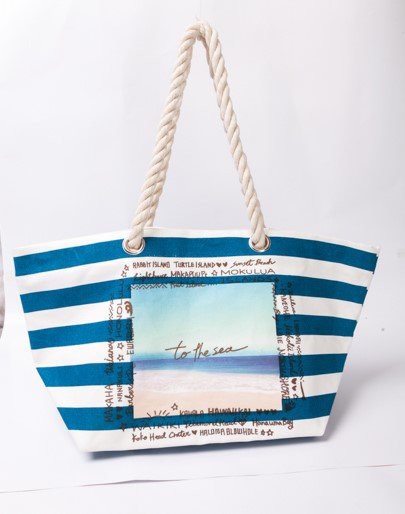 Canvas beach bag